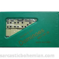 Miniature Dominoes Set Green Set of 2 B00M11PMYA